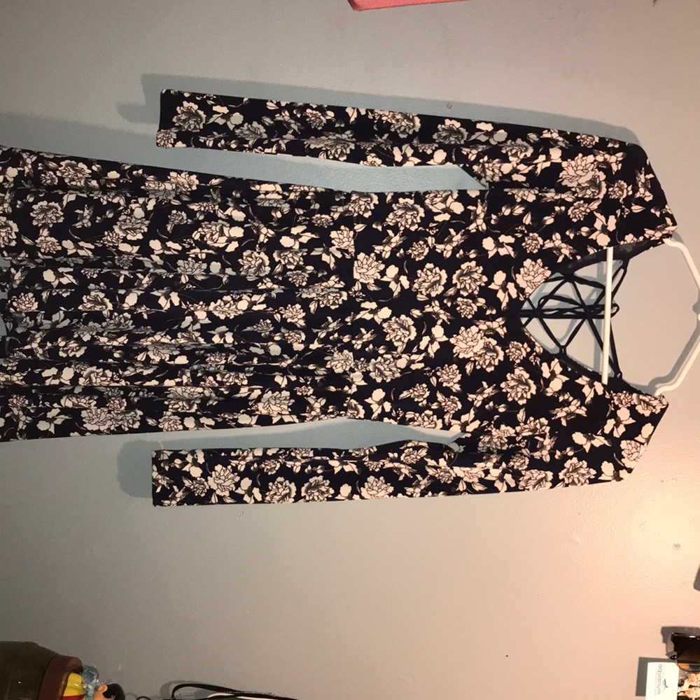 Flower print dress